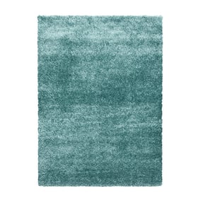 Hoogpolig vloerkleed - Blushy Turquoise - product