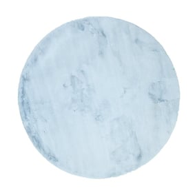 Rond Hoogpolig vloerkleed - Comfy Supreme Lichtblauw - product