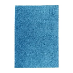 Hoogpolig vloerkleed - Solid Turquoise - product