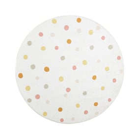 Rond wasbaar kindervloerkleed - Evi Confetti Multicolor - product