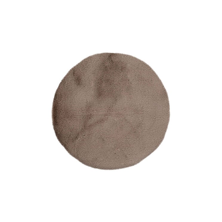 Ronde badmat laagpolig - Rino 225 Taupe - product