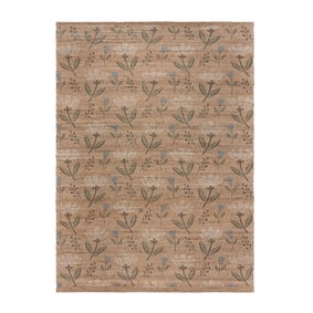 Jute vloerkleed - Amilio Floral Naturel - product