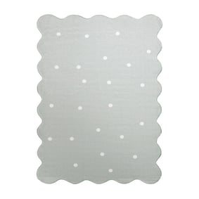 Wasbaar vloerkleed - Cloudy Stippen Mint - product