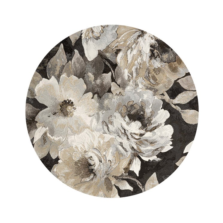 Rond bloemen vloerkleed - Anaheim 3243