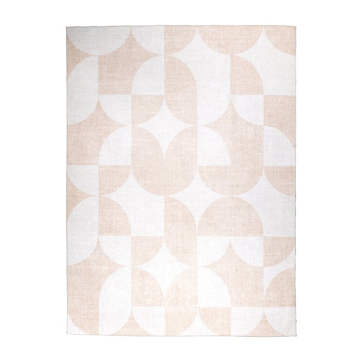 Abstract buitenkleed - Groovy Tiles Beige  - product