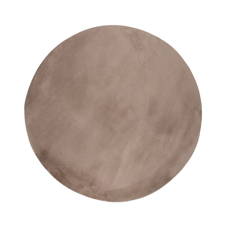 Rond laagpolig vloerkleed - Cozy Taupe  - product