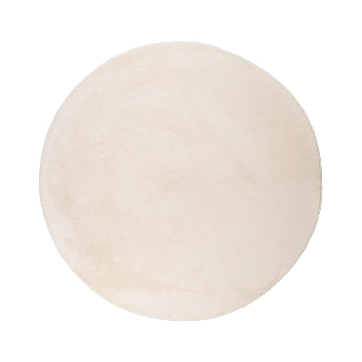 Rond laagpolig vloerkleed - Cozy Creme  - product