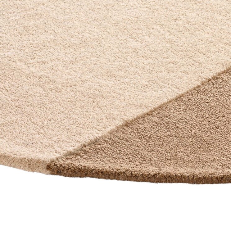 Rond wollen vloerkleed - Organix Beige/Creme 210 - product