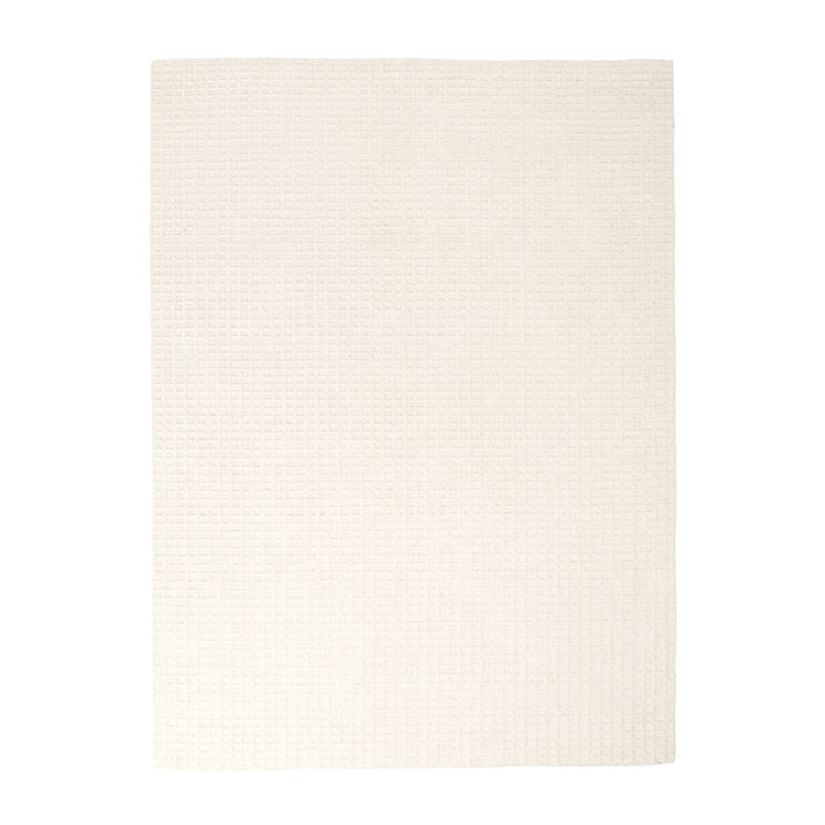 Handgeweven vloerkleed - Candice Grid Creme - product