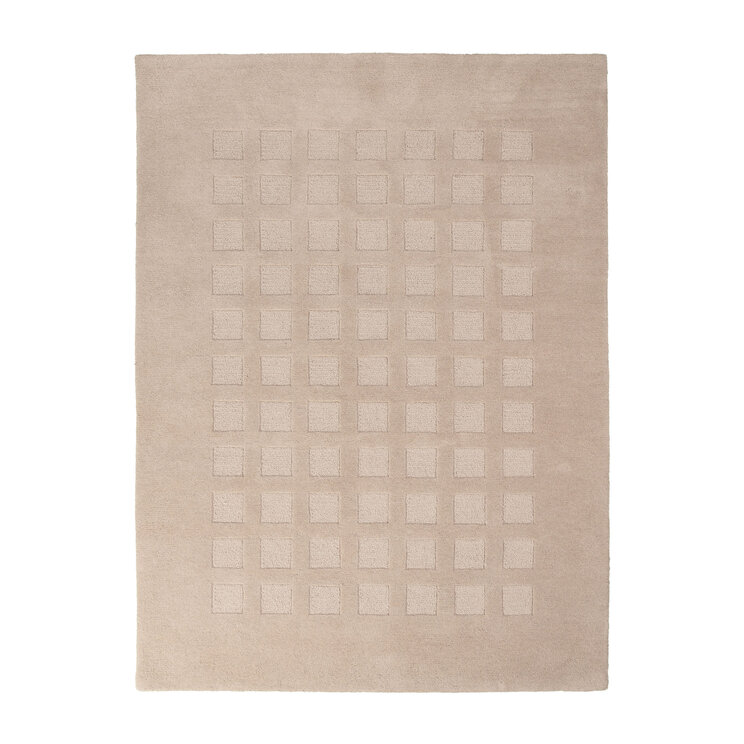 Handgeweven vloerkleed - Candice Cube Beige - product