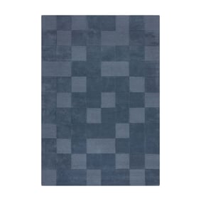 Luxe vloerkleed - Xeano checkerboard Blauw - product