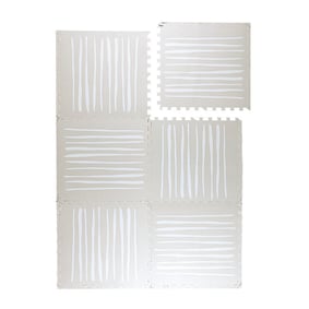 Foam puzzelmat - Alfie Stripes Grijs - product