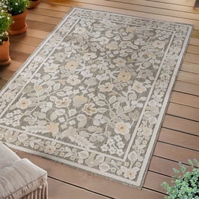 Binnen- & buitenvloerkleed - Bloom Oriental Taupe