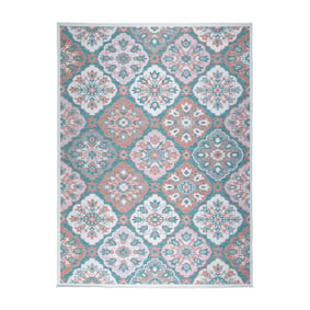 Bohemian buitenkleed - Vedra Tile Blauw - product