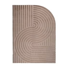 Volero x Florine vloerkleed - Flowy Wavy Taupe - product