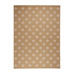 Jute buitenkleed - Daisy Floral Wit - product