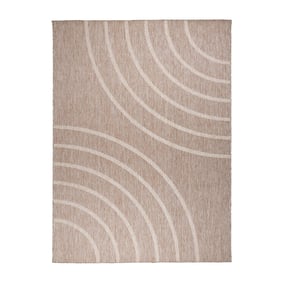 In- & Outdoor buitenkleed - Sierra Curves Beige/Creme - product