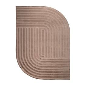 Volero x Florine vloerkleed - Flowy Lines Taupe - product