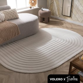 Volero x Florine vloerkleed - Flowy Arch Creme