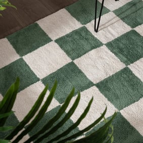 Checkerboard vloerkleed - Blox Groen - product