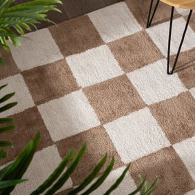 Checkerboard vloerkleed - Blox Beige - product