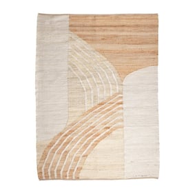 Jute vloerkleed - Raya Abstract Beige - product