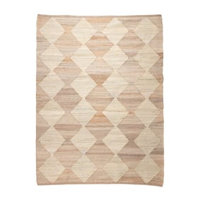 Jute vloerkleed - Raya Tiles Beige - product