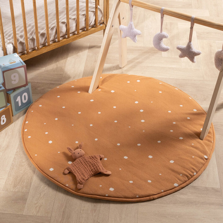 Rond boxkleed - Luna Dots Terra