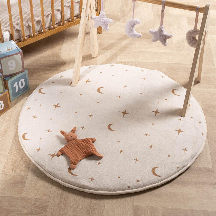 Rond boxkleed - Luna Stars Wit