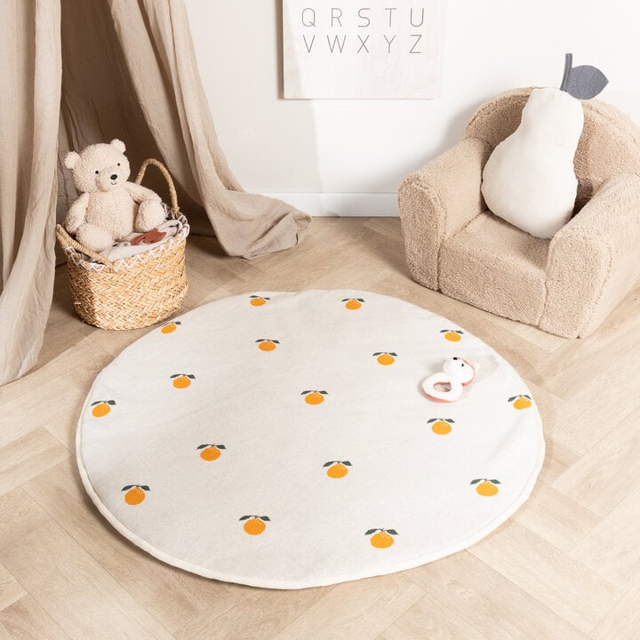 Rond boxkleed - Lucie Orange Creme