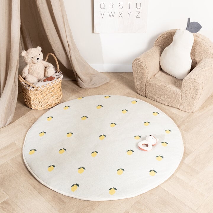 Rond boxkleed - Lucie Lemon Creme