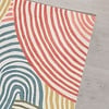 Wasbaar vloerkleed - Fabio Swirl Multicolor - thumbnail 4
