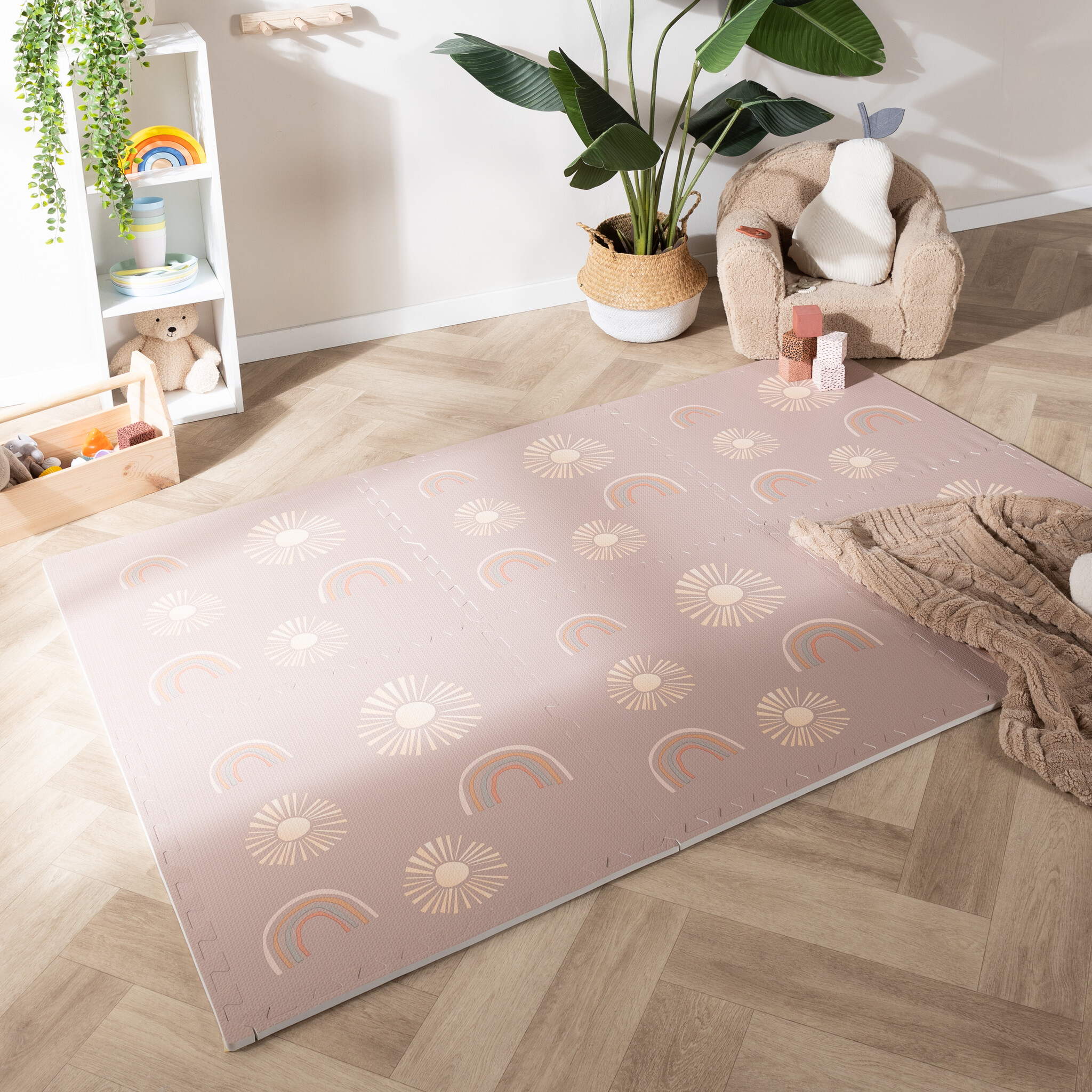 Foam puzzelmat - Alfie Sun Roze