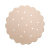 Rond wasbaar vloerkleed - Cloudy Stippen Beige - thumbnail 1