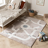 Kinderkamer vloerkleed - Bowie Autoweg Taupe - thumbnail