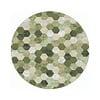 Rond modern vloerkleed - Amado Groen 6444 - thumbnail 2