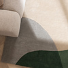 Wollen abstract vloerkleed - Clarice Olijfgroen/Mint  - thumbnail 2