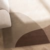 Wollen abstract vloerkleed - Clarice Bruin/Beige  - thumbnail 2