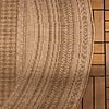 Rond jute buitenkleed - Mavi Stripes Creme/Bruin  - thumbnail 4