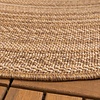 Rond jute buitenkleed - Mavi Stripes Creme/Bruin  - thumbnail 5