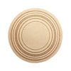 Rond jute buitenkleed - Mavi Border Creme/Bruin  - thumbnail 1