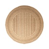 Rond jute buitenkleed - Mavi Stripes Creme/Bruin  - thumbnail 1