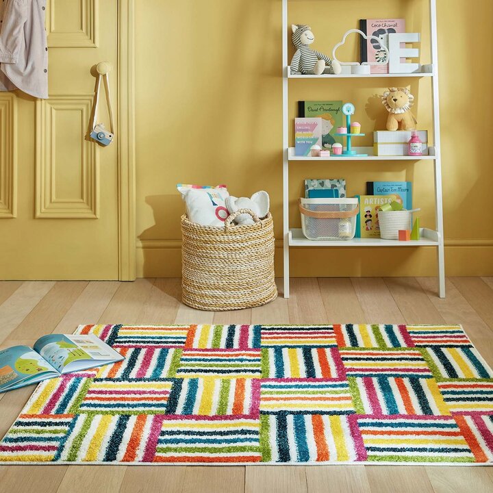 Kleurrijk kindervloerkleed - Radiso Blocks Multicolor