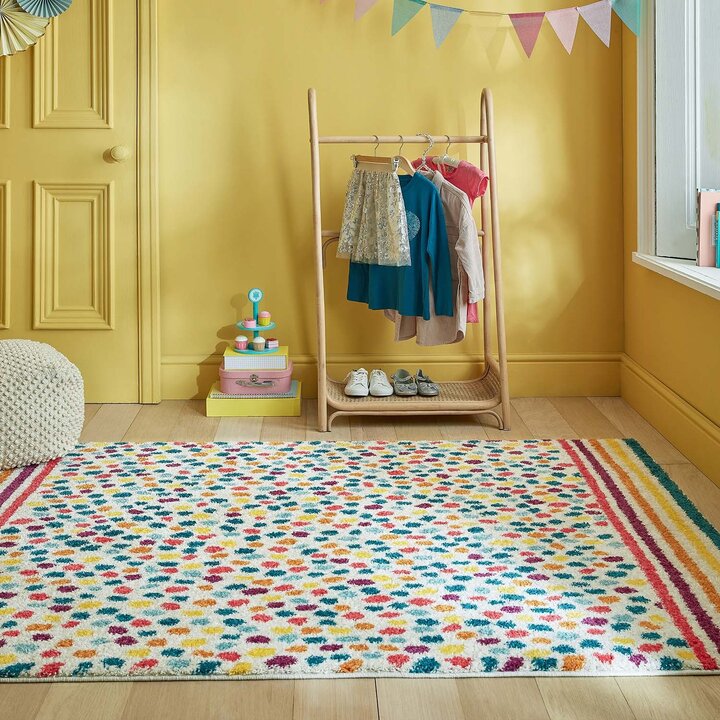 Kleurrijk kindervloerkleed - Radiso Spot Multicolor