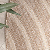 Rond In- & Outdoor buitenkleed - Sierra Curves Beige/Creme - thumbnail 1