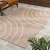 In- & Outdoor buitenkleed - Sierra Curves Beige/Creme - thumbnail