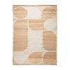 Jute vloerkleed - Raya Shapes Beige - thumbnail 1