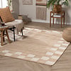 Jute vloerkleed - Raya Border Beige - thumbnail