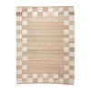 Jute vloerkleed - Raya Border Beige - thumbnail 1