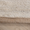 Jute vloerkleed - Raya Blocks Beige - thumbnail 5